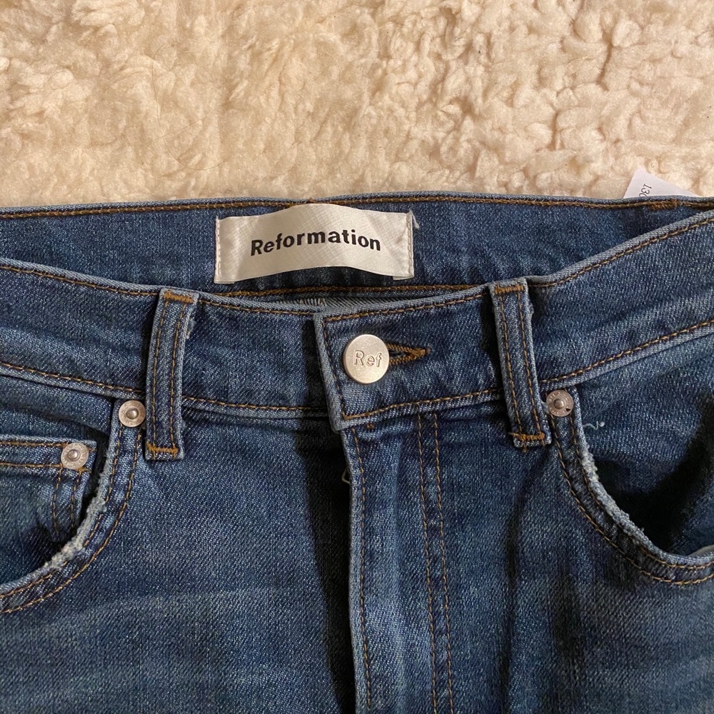 Reformation High & Skinny Jean in Rhine - Picture 6 of 8